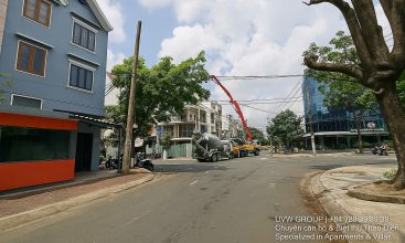 Premium 5-bedroom house with basement and rooftop for rent on Nguyen Qui Canh St, An Phu, HCMC.