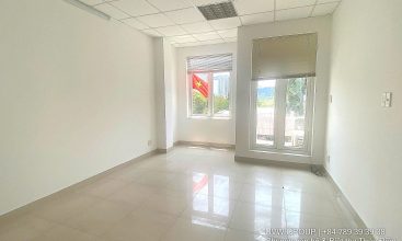 Exterior view of 4-floor, 6-bedroom house for rent on Nguyen Hoang St, An Phu, HCMC.