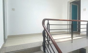 Exterior view of 4-floor, 6-bedroom house for rent on Nguyen Hoang St, An Phu, HCMC.