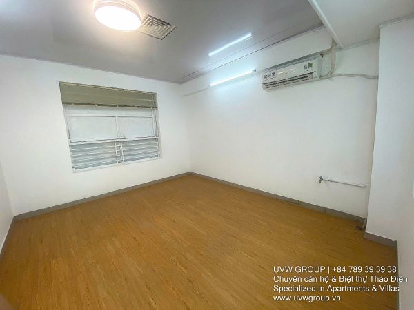 Exterior view of 4-floor, 6-bedroom house for rent on Nguyen Hoang St, An Phu, HCMC.
