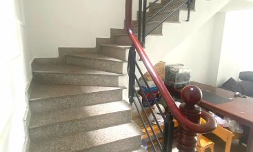 Exterior view of 4-floor, 6-bedroom house for rent on Nguyen Hoang St, An Phu, HCMC.