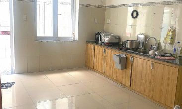 Exterior view of 4-floor, 6-bedroom house for rent on Nguyen Hoang St, An Phu, HCMC.