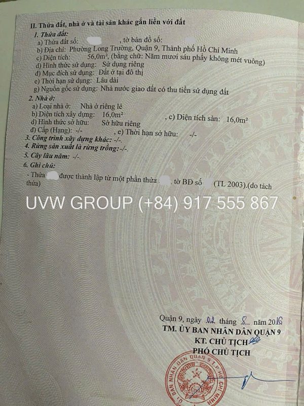 Selling residential land lot E1-18 Nam Khang In District 9