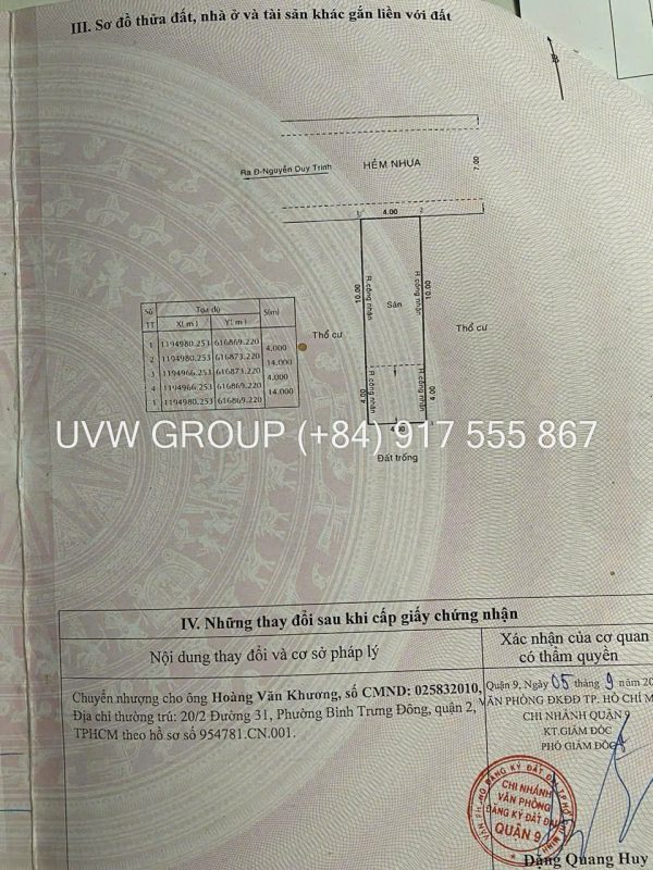 Selling residential land lot E1-18 Nam Khang In District 9