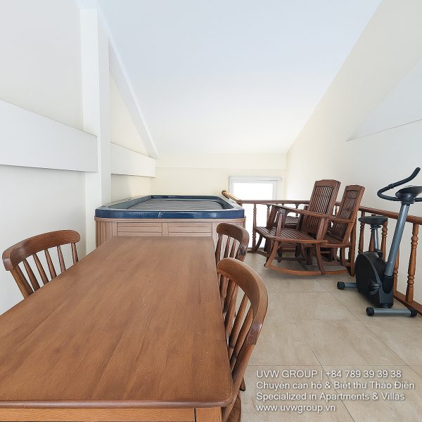 Front view of a 6-bedroom villa with private pool in Phu My, District 7