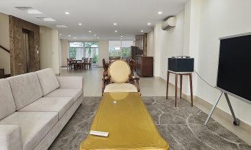 Front view of a 6-bedroom villa with private pool in Phu My, District 7