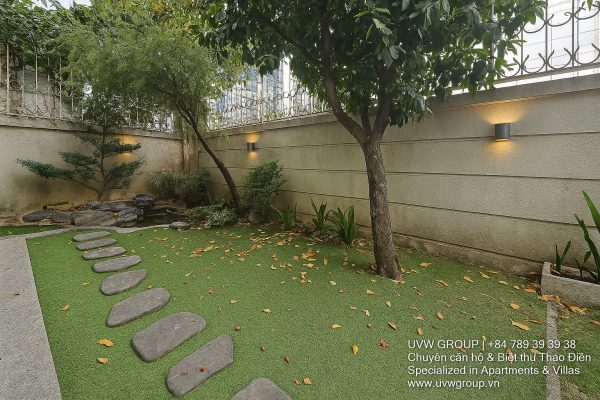Front view of a 6-bedroom villa with private pool in Phu My, District 7