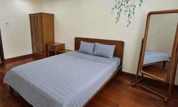 Front view of a 6-bedroom villa with private pool in Phu My, District 7