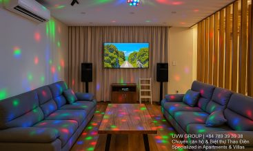 Beautiful 5-bedroom villa in Thao Dien with outdoor swimming pool, karaoke lounge, king-size beds, and 5 bathrooms – fully furnished for short-term resort-style stays