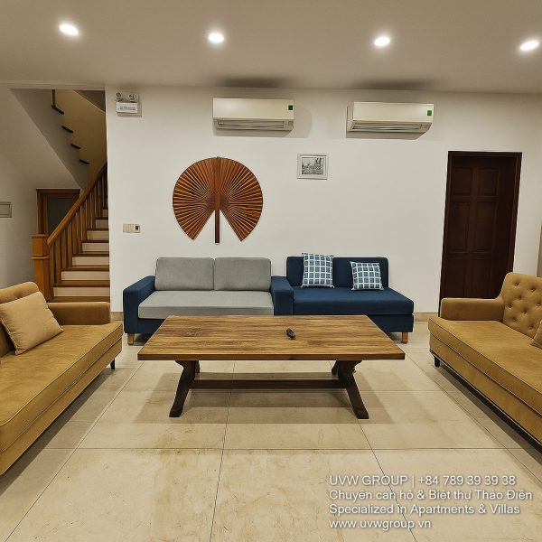 1. Front view of 5-bedroom villa with swimming pool in Thao Dien