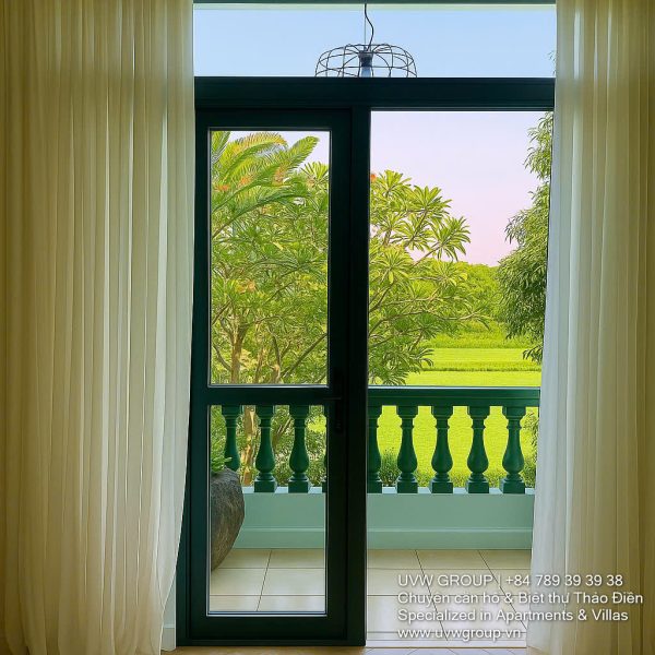 Luxury compound villa exterior with large frontage on Nguyen Van Huong, Thao Dien 2.