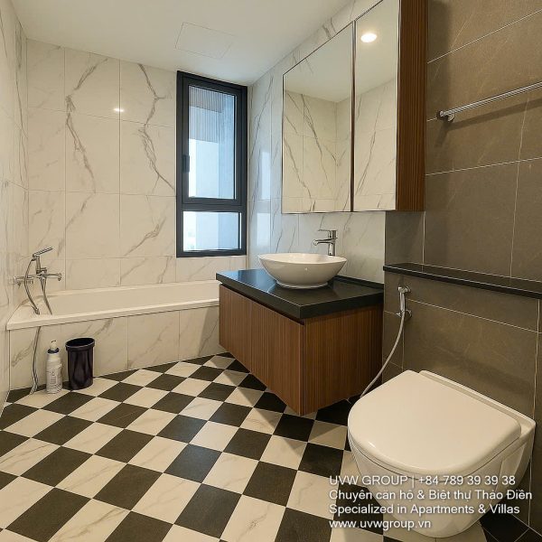 Luxury 3-bedroom apartment for sale at Thao Dien Green with river view, high floor, pink book in hand