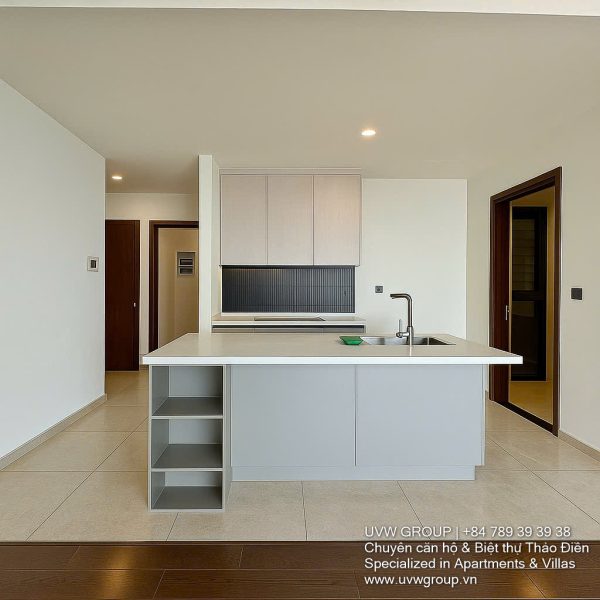 Luxury 3-bedroom apartment for sale at Thao Dien Green with river view, high floor, pink book in hand