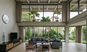 Front view of luxury villa for sale in Thao Dien, District 2 with private pool and garden