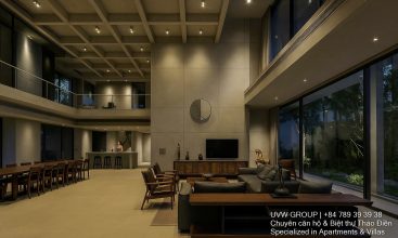 Front view of luxury villa for sale in Thao Dien, District 2 with private pool and garden