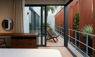 Front view of luxury villa for sale in Thao Dien, District 2 with private pool and garden