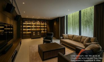Front view of luxury villa for sale in Thao Dien, District 2 with private pool and garden